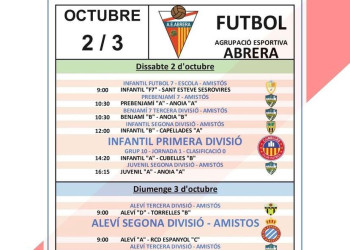 Partits AE Abrera 2 i 3 octubre 2021 a casa