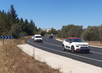 Treballs de millora del paviment de la C-55 al seu pas per Abrera