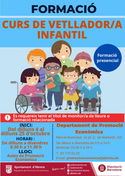 Curs de vetllador/a infantil