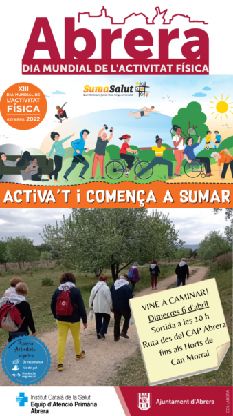 Commemorem el Dia Mundial de l’Activitat física (DMAF) amb una caminada i una activitat de balls de saló. Participa-hi!