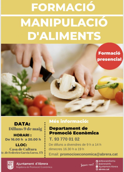 Curs de manipulació d'aliments