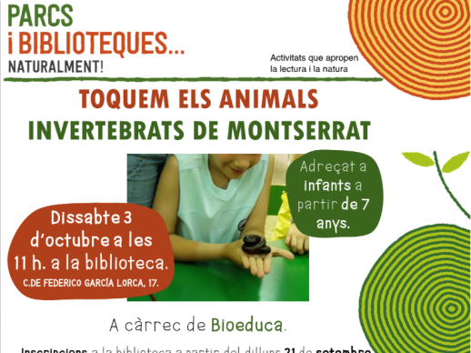 Activitats de la Biblioteca Josep Roca i Bros pel mes d'octubre