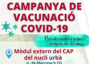 Campanya de vacunació contra la Covid-19 a Abrera el divendres 20 d'agost de 2021