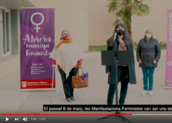Vídeo acte institucional pel Dia Internacional de les Dones