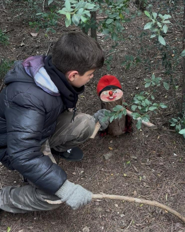 Tió de Nadal de l'Associació de Veïns i veïnes de Can Vilalba
