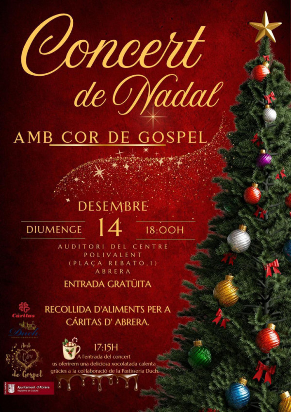 Diumenge 14 de desembre de 2025. Concert de Nadal d'Amb Cor de Gospel.