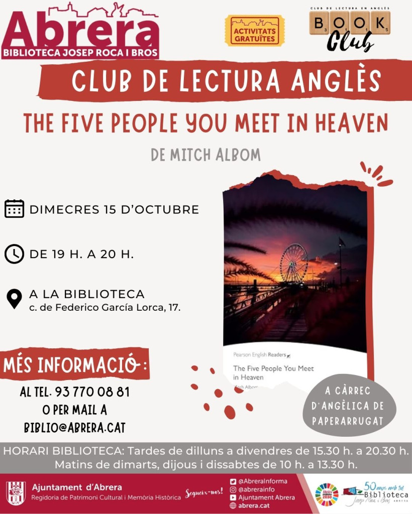 Atenció! La Biblioteca Josep Roca i Bros d'Abrera ha engegat el nou curs amb activitats per a tothom! Preneu nota! Us hi esperem!