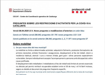 Qüestionari restriccions Covid 19 08-04-20 15h