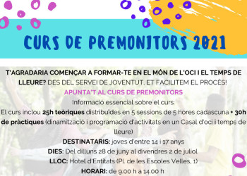 Ep, joves d'Abrera! Apunteu-vos al Curs de Premonitors/es 2021!