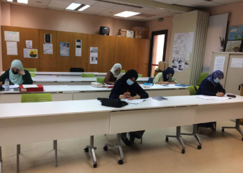 L'Aula d'Adults comença el curs 2020-2021 amb 36 alumnes i totes les mesures de prevenció de la Covid-19