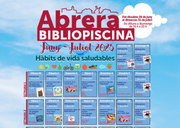 Consulteu la programació de la Bibliopiscina 2025 a la Piscina Municipal d'Estiu!
