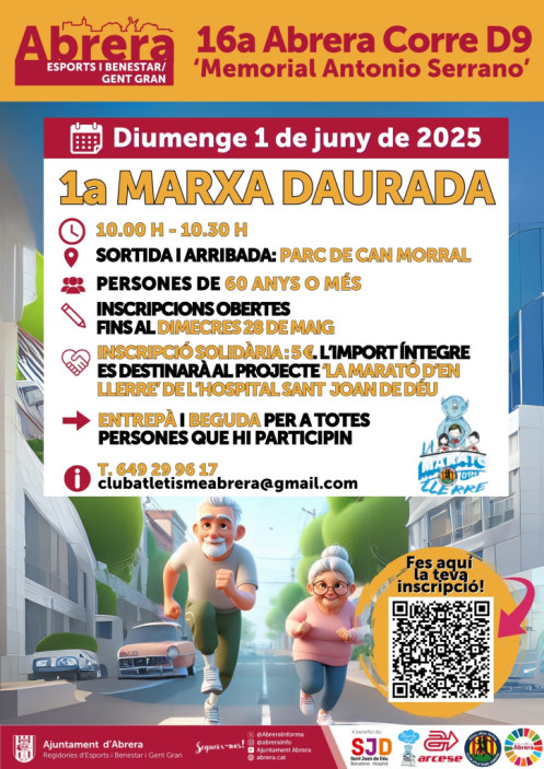 Cartell de la 1a Marxa Daurada d'Abrera