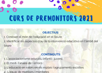 Ep, joves d'Abrera! Apunteu-vos al Curs de Premonitors/es 2021!