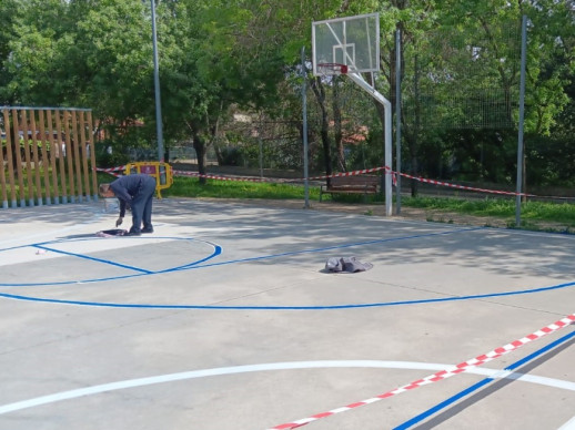 Duem a terme tasques de recondicionament de la pista de Sant Hilari pel foment de la pràctica esportiva a l'aire lliure