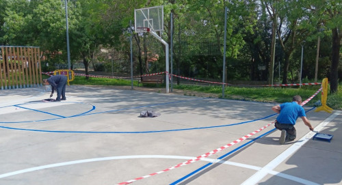 Duem a terme tasques de recondicionament de la pista de Sant Hilari pel foment de la pràctica esportiva a l'aire lliure