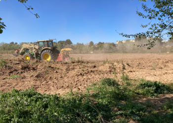 Visita d'obres de les mesures compensatòries pel nou col·lector de salmorres a la conca del riu Llobregat, al seu pas per Abrera
