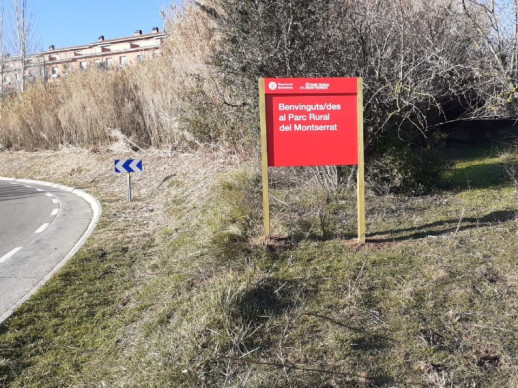 Senyalització identificativa del Parc Rural del Montserrat
