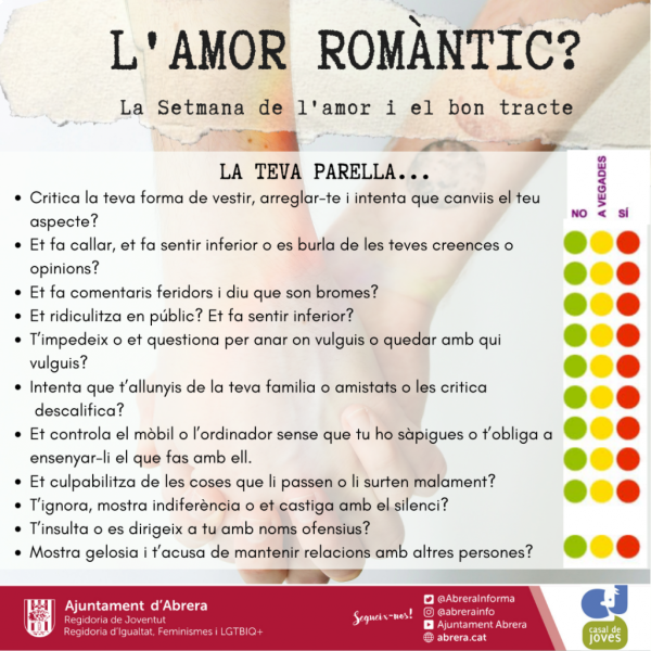 L'amor romàntic? La setmana de l'amor i el bon tracte