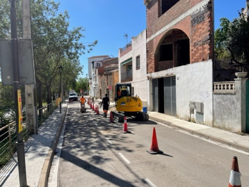 Iniciem les obres de reparació del col·lector d’aigües residuals del carrer del Camí Castell de Voltrera de Santa Maria de Vilalba