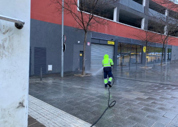 Realitzem treballs de desinfecció a la via pública i a equipaments municipals