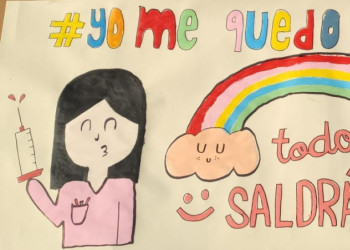 La infància abrerenca omple de colors els balcons i les finestres del municipi! #JoEmquedoaCasa