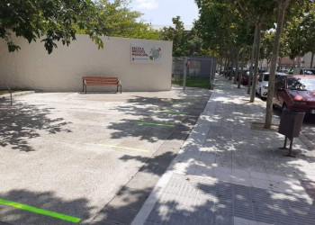 Reobertura de l'Escola Bressol Municipal. Senyalització horitzontal de seguretat