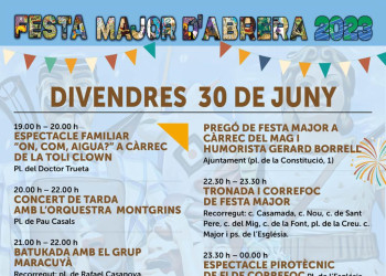 Festa Major 2023 - Activitats divendres 30 de juny 01