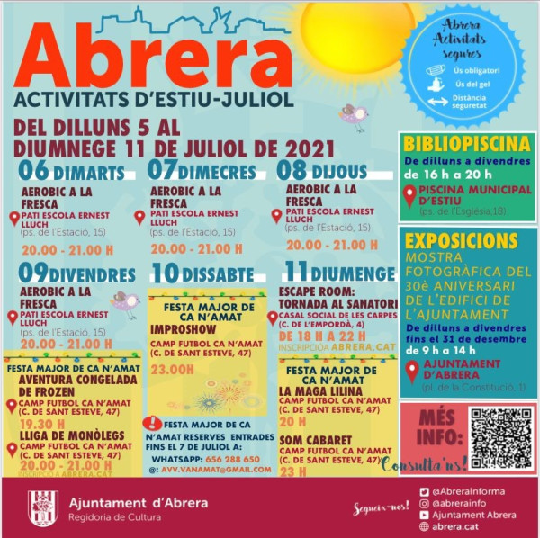 AGENDA D'ABRERA JULIOL 2021