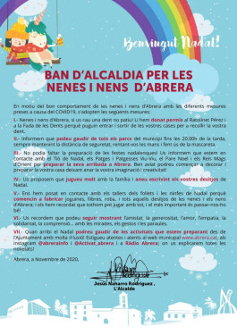 Ban d'Alcaldia per les nenes i nens d'Abrera