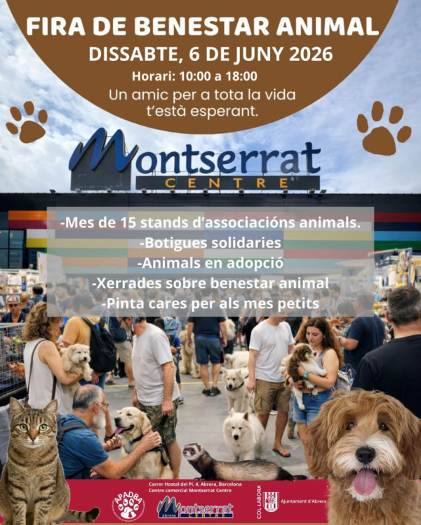 Fira de Benestar Animal. Dissabte 6 de juny