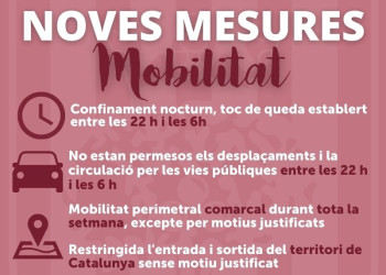 Dilluns 8 de febrer. Modificacions de les mesures de contenció de la Covid-19