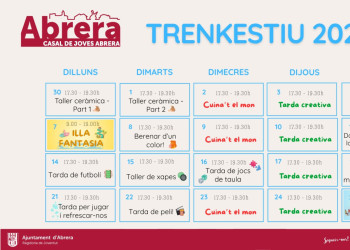 Jovent d'Abrera! Gaudiu de l'estiu al municipi, amb les activitats del Trenkestiu 2025! Consulteu-les totes i nou us perdeu cap ni una!