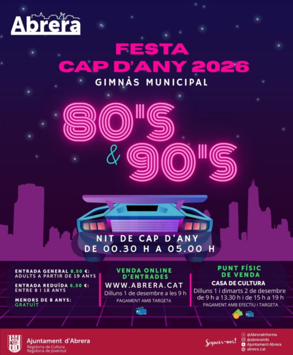 Festa de Cap d'Any 2026. 80's -90's