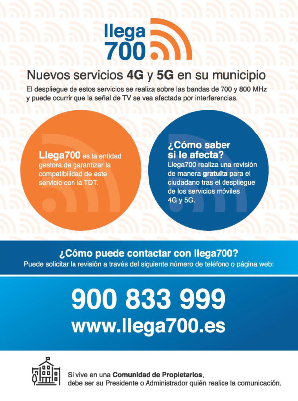 Arriba a Abrera el servei mòbil de nova generació 4G i 5G sobre les bandes de freqüència de 700 i 800 MHz dels principals operadors mòbils