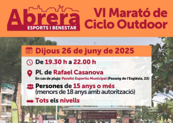 Obrim les inscripcions de la 6a Marató de Ciclo Outdoor d'Abrera!