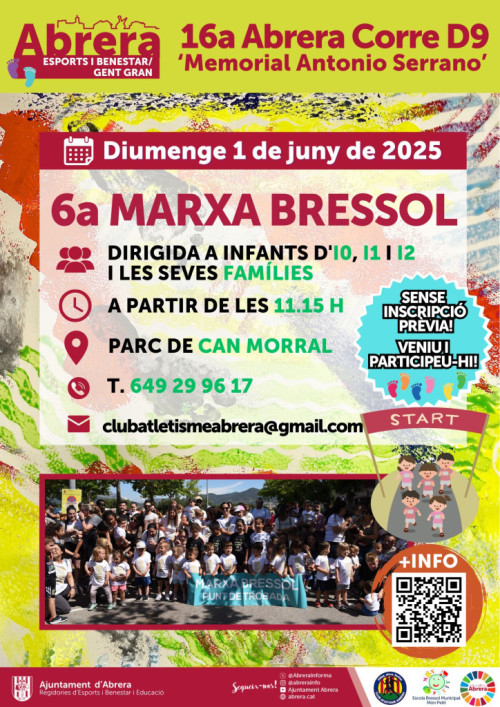 Cartell de la 6a Marxa Bressol d'Abrera 2025