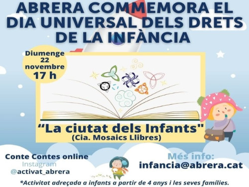 A Abrera seguim commemorant el Dia Universal dels Drets de la Infància!