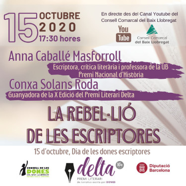 conferència-col·loqui online sobre dones i literatura amb el nom de "La Rebel·lió de les Dones"