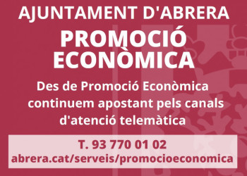 Cartell cita prèvia Promoció Econòmica