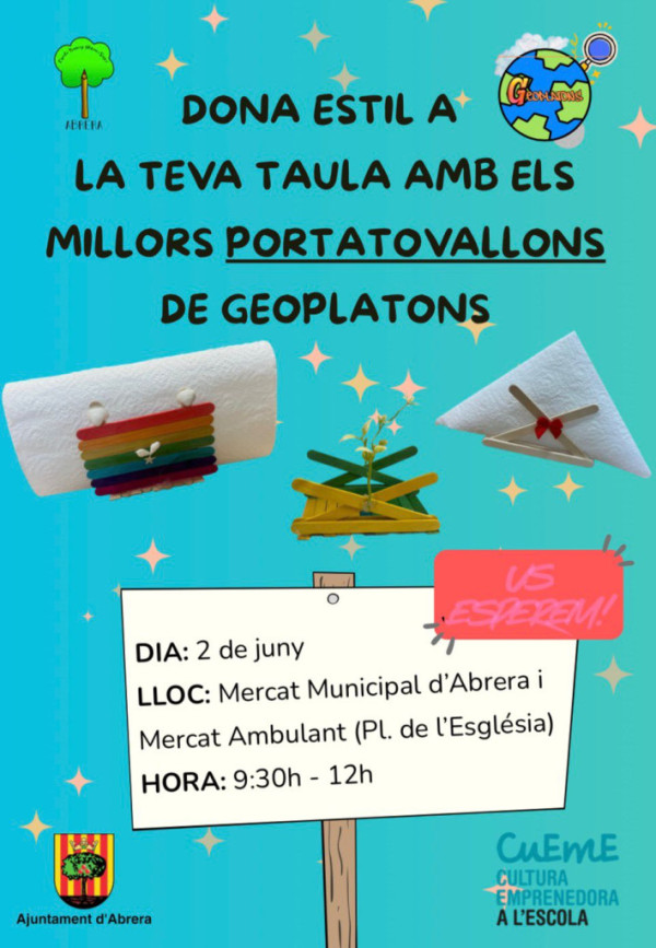 Cartell Cooperativa 5è B 'Geoplatons'
