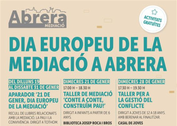 A Abrera commemorem, un any més, el Dia Europeu de la Mediació amb diferents activitats programades