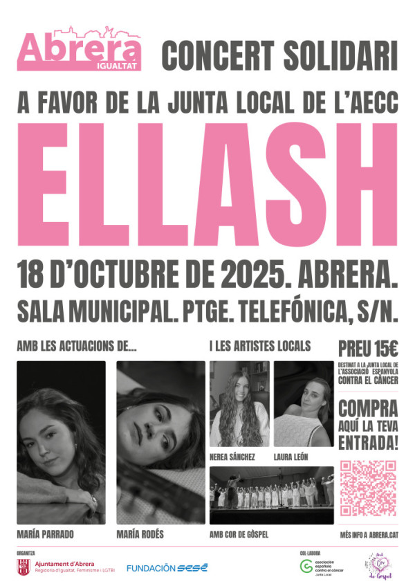 La Fundació Sesé i l'Ajuntament d'Abrera celebrem ELLASH, una jornada per promoure la igualtat a través de la música