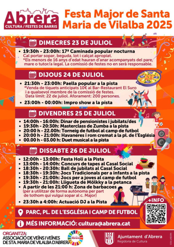 Cartell Festa Major de Santa Maria de Vilalba 2025 01