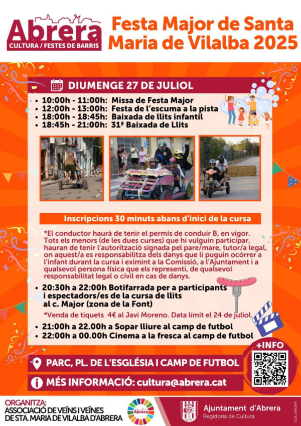 Cartell Festa Major de Santa Maria de Vilalba 2025 02
