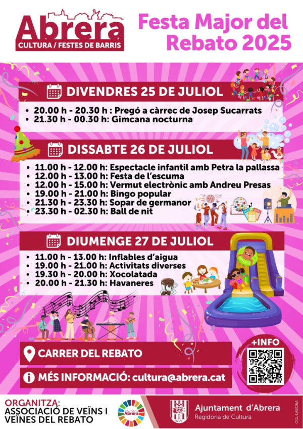 Cartell Festa Major del Rebato 2025