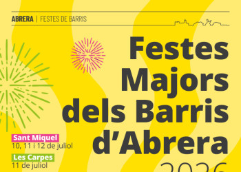 Cartell genèric Festes Majors dels Barris d'Abrera 2026