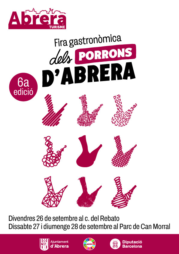 Cartell Fira Gastronòmica dels Porrons d'Abrera 2025