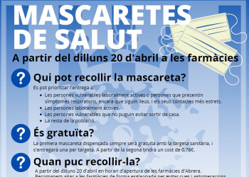 Cartell lliurament mascaretes