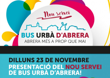 Convidem la ciutadania a la presentació del Nou Servei del Bus Urbà de forma telemàtica o presencial a l'Ajuntament
