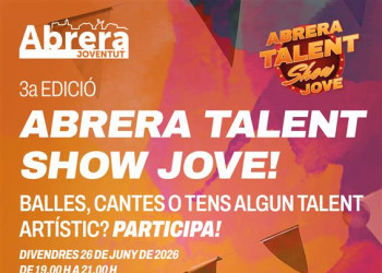 Participa en la 3a edició del Talent Show Jove 2026 d'Abrera!